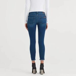 7 For All Mankind ‘The Ankle Skinny’ Frayed Hem Angle Jeans